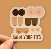 Vinyl Sticker (Calm Tits)